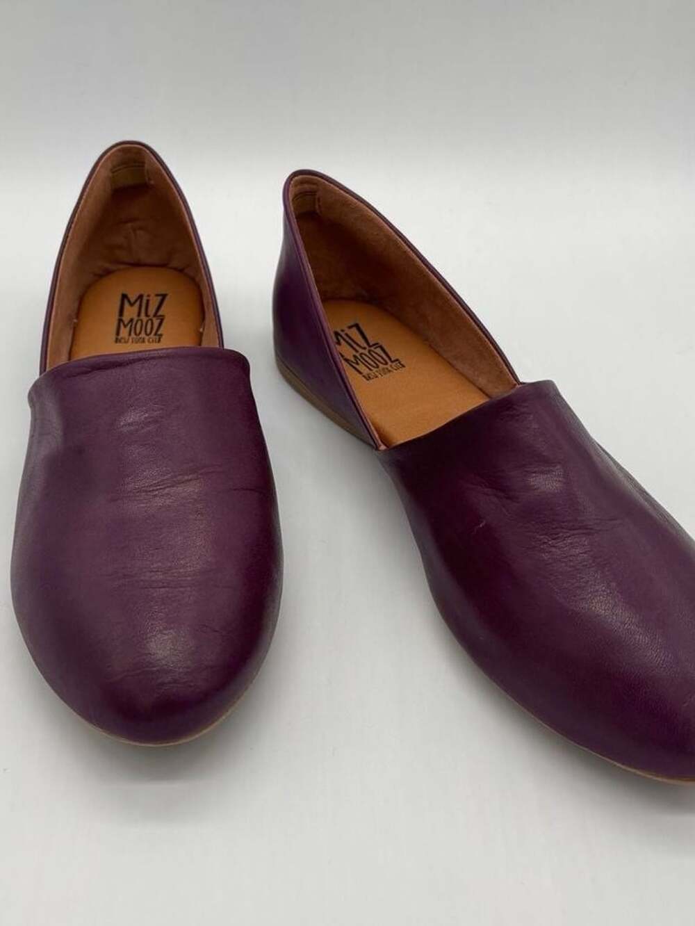 Miz Mooz Violet Leather D'Orsay Flats - Picture 6 of 7